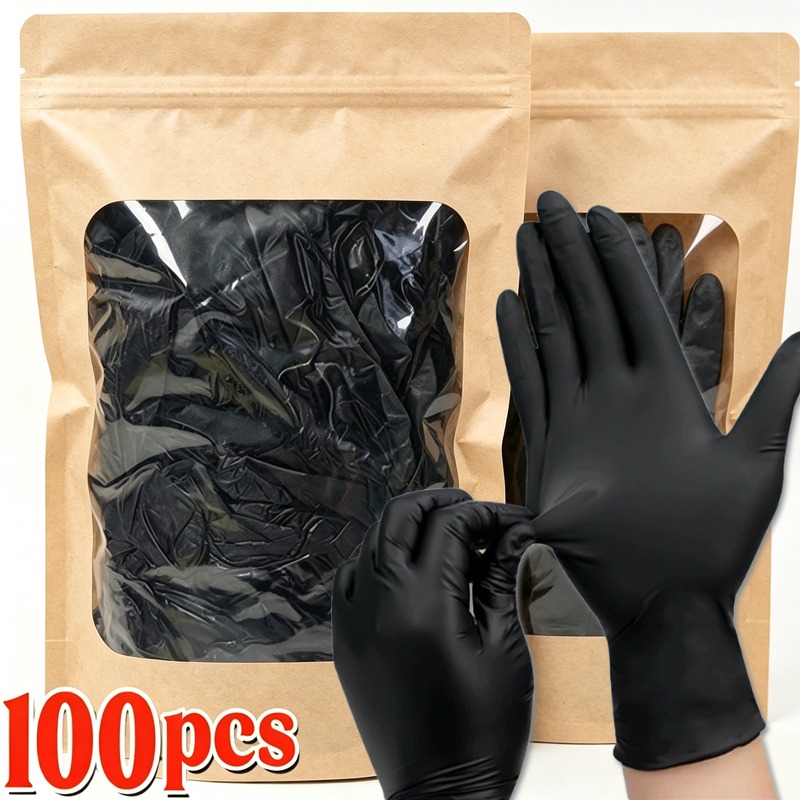 Gants noirs jetables sans late - Latex Disposable Glove avis et prix